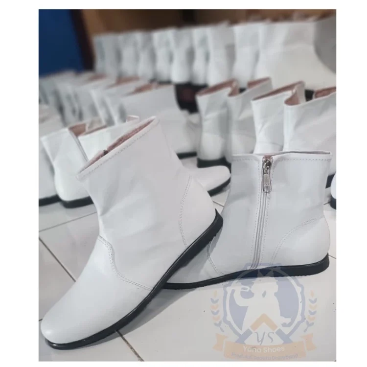 Sepatu Pasukan Drumband Putih - Custom Sepatu Drumband - Custom Sepatu Pasukan