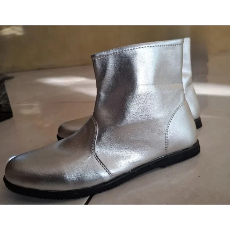 Sepatu Pasukan Drumband Silver - Custom Sepatu Drumband - Custom Sepatu Pasukan