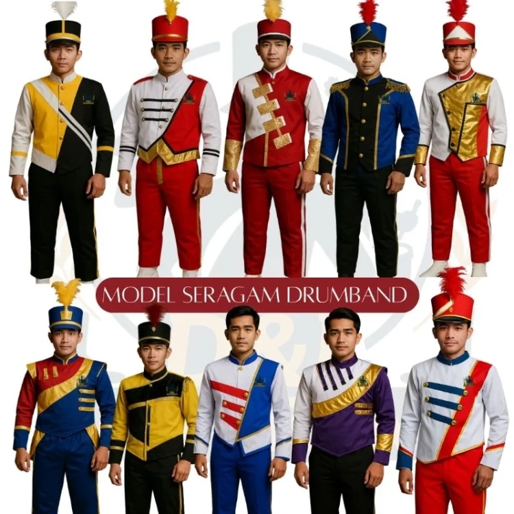 Seragam Drumband Pasukan / Kostum Drumband Khusus Retail